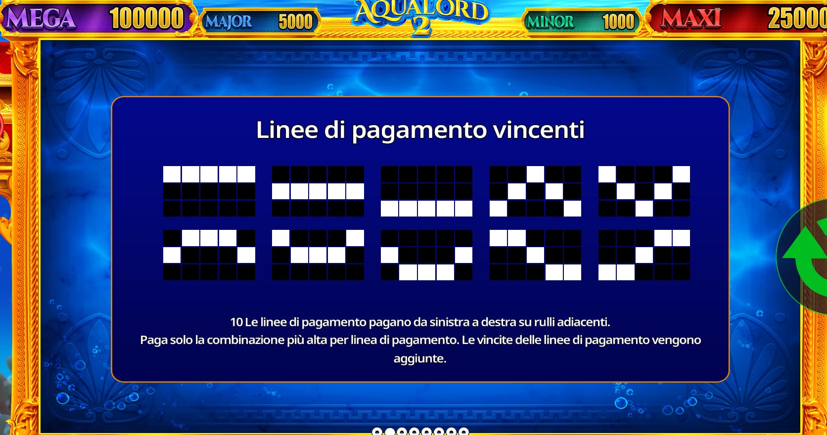 Aqua Lord 2 linee di pagamento