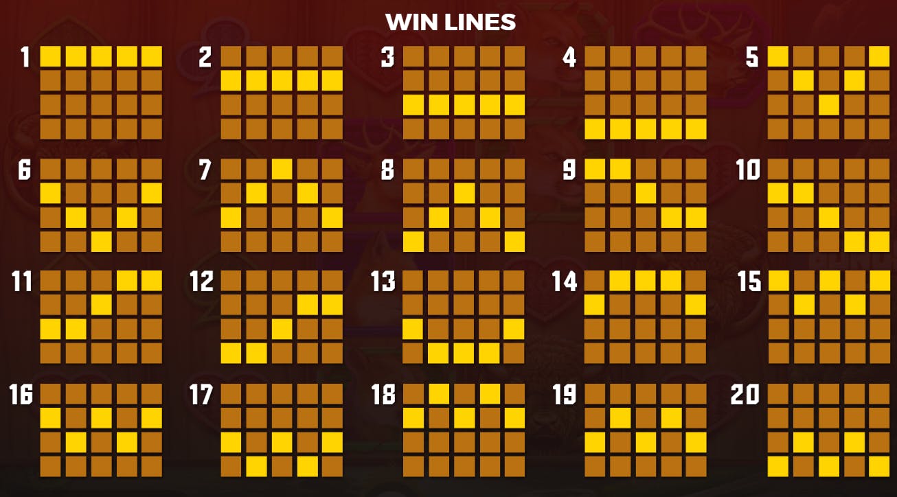 Buffalo Bounty XL linee di pagamento