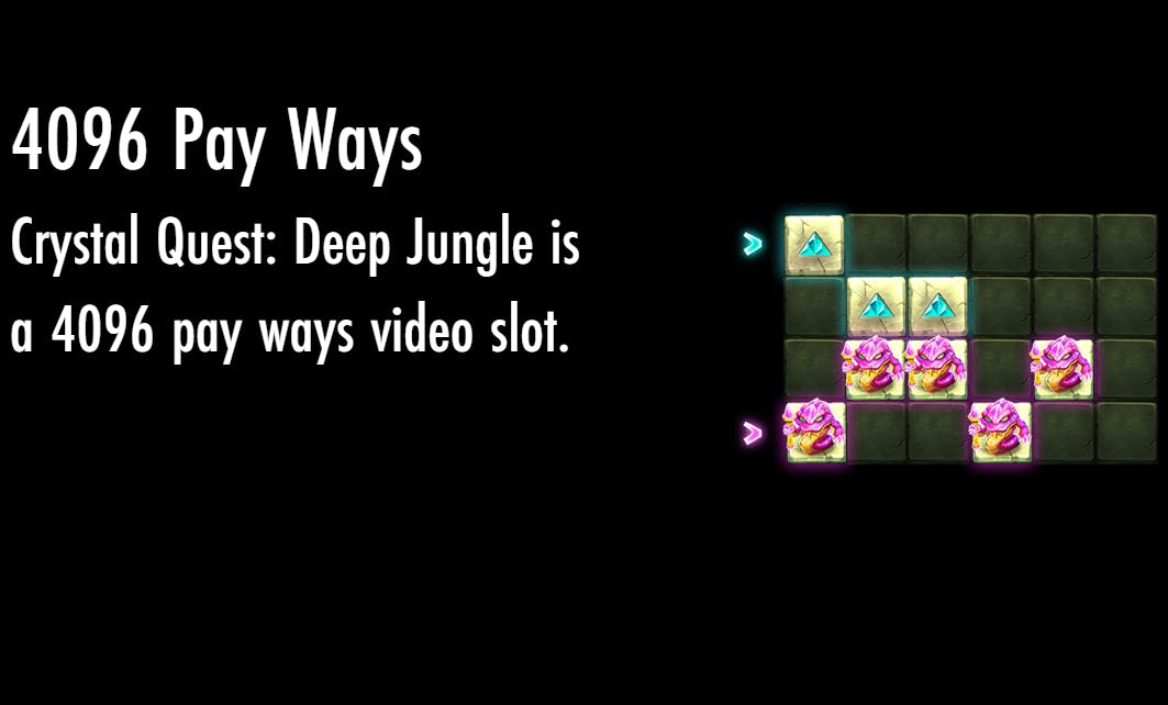 Crystal Quest: Deep Jungle linee di pagamento