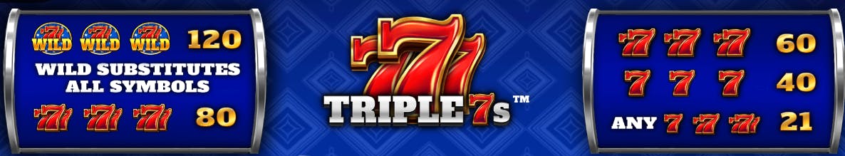 Tabella dei pagamenti Triple 7s